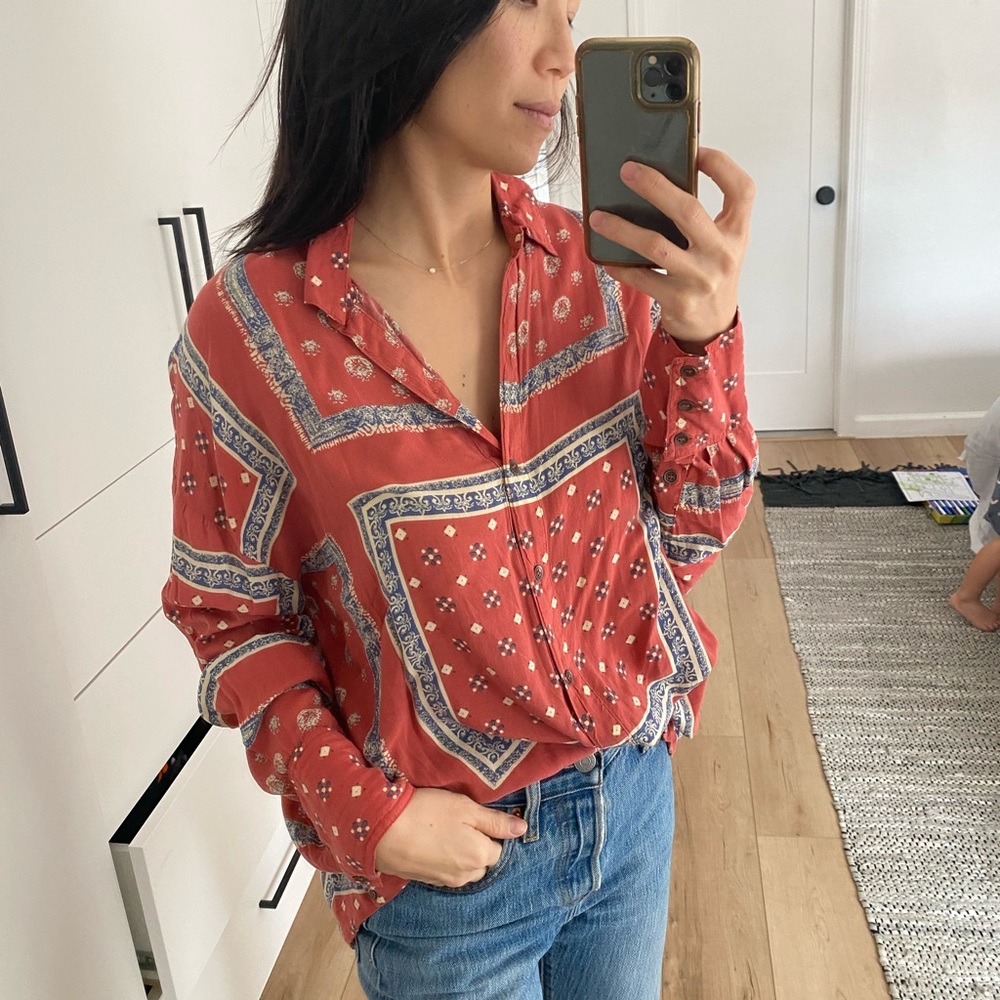 Free people vintage-look blouse
